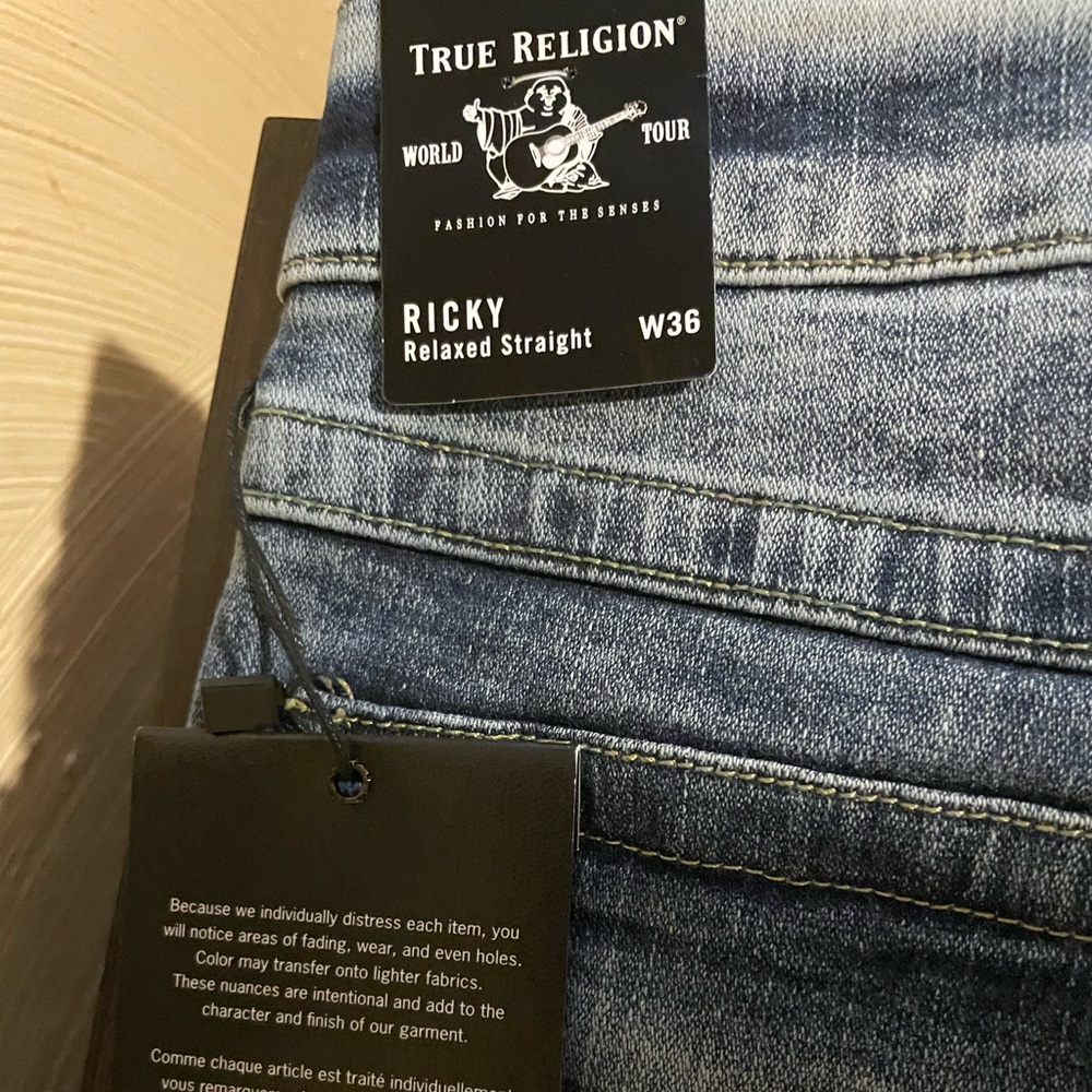 True Religon Ricky Relaxed Straight Light - Picture 3 of 4